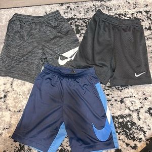 3 pairs of Nike size 6 shorts for boys.